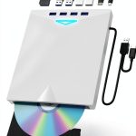 Xadioei 8-in-1 External DVD Drive Laptop USB Hub-0