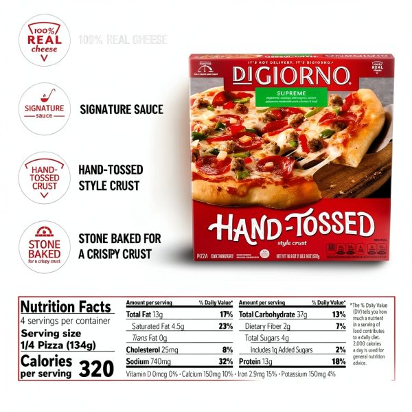 DiGiorno Supreme Frozen Pizza Hand-Tossed Crust-9