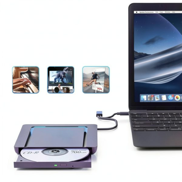 Umaniy External CD DVD Drive Laptop PC Mac-4