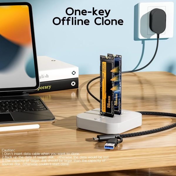 SEINIKAY Dual-Bay NVME Drive Cloner-1