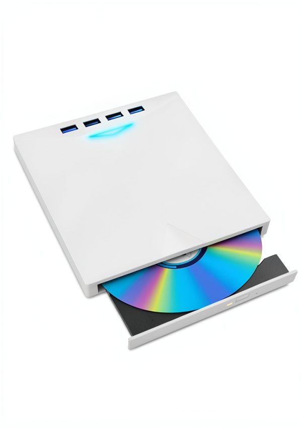 Xadioei 8-in-1 External DVD Drive Laptop USB Hub-1