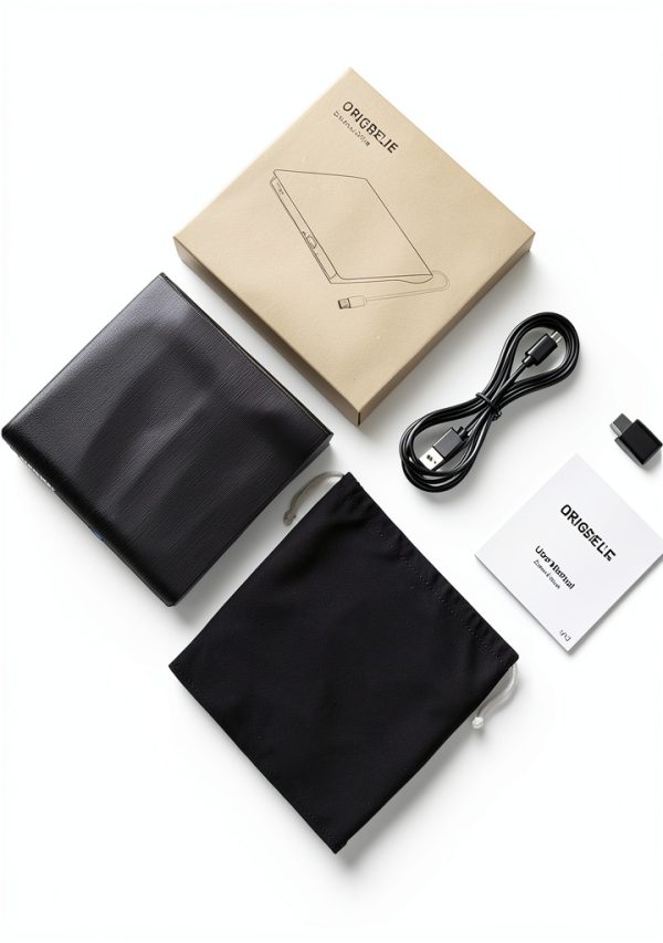 ORIGBELIE External CD DVD Drive USB‑C Slim Black-8