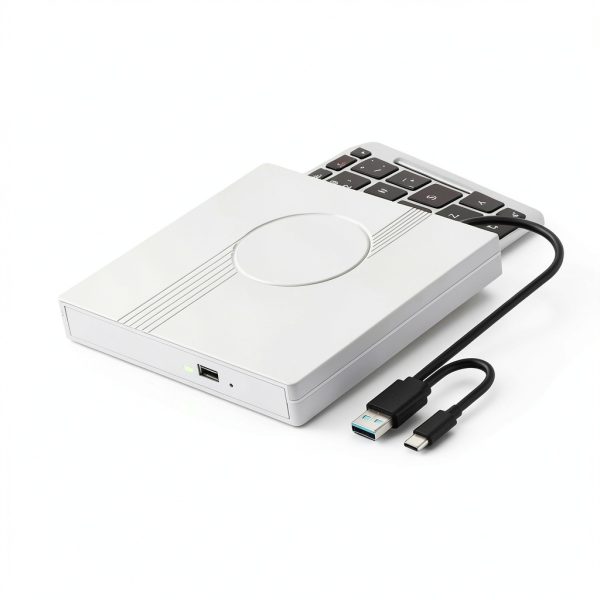 External DVD Drive Wbacon USBC Compact White-4
