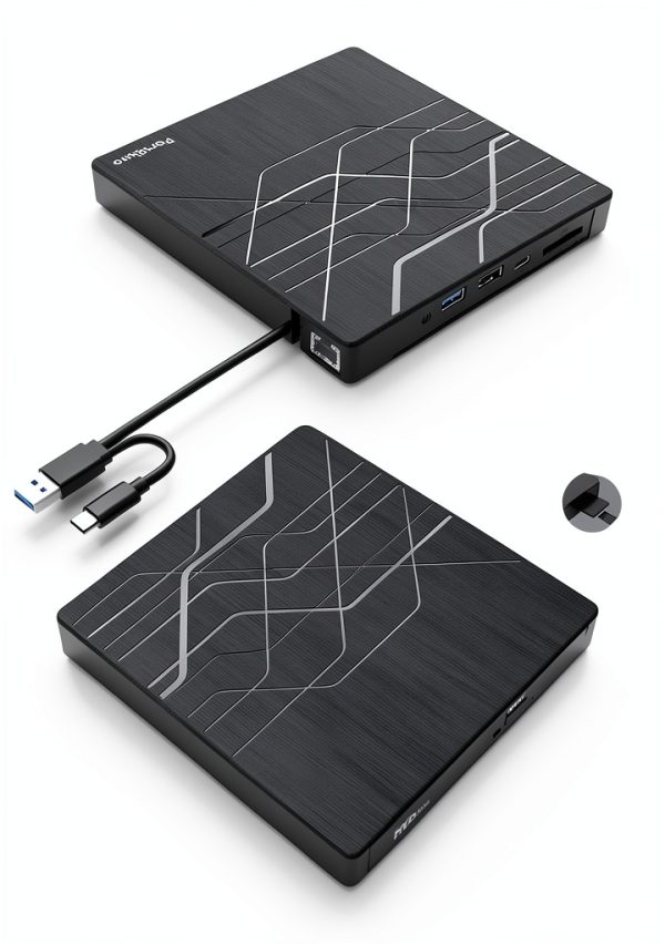 PeroBuno External DVD Drive USB 3.0 Ultra Slim-6