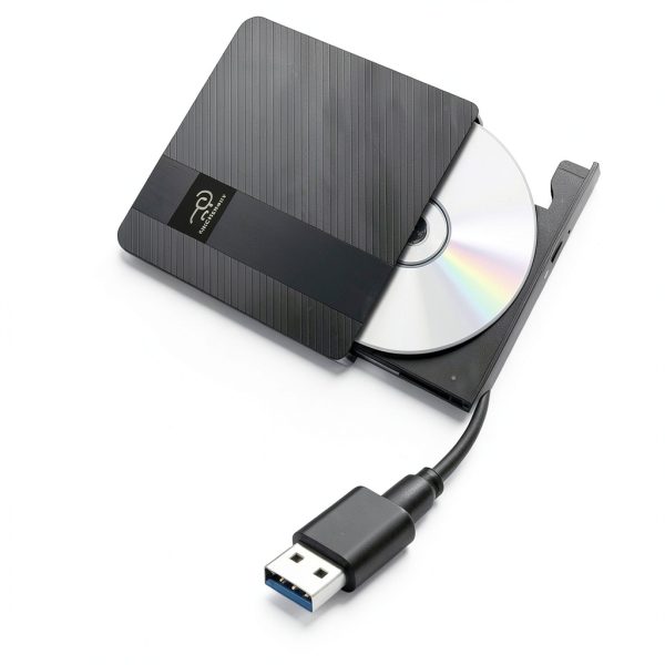 External CD DVD Drive HKCMEMORY USB-C Portable-1