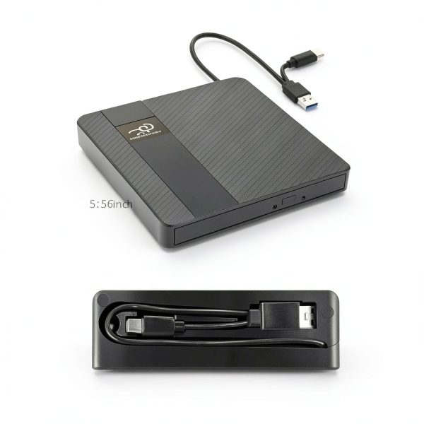 External CD DVD Drive HKCMEMORY USB-C Portable-4