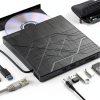 PeroBuno External DVD Drive USB 3.0 Ultra Slim-0