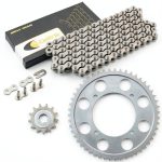 Caltric Steel Chain Kit for Kawasaki KLX140L-0
