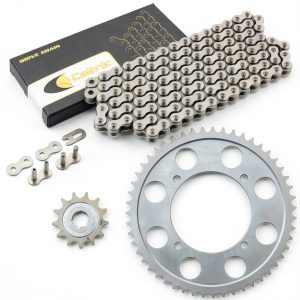 Caltric Steel Chain Kit for Kawasaki KLX140L-0