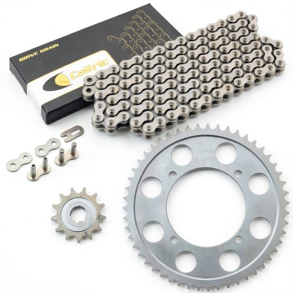 Caltric Steel Chain Kit for Kawasaki KLX140L-0