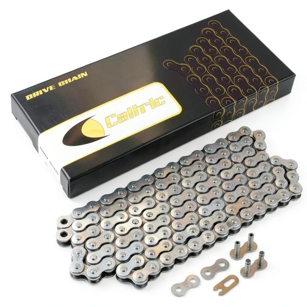 Caltric Steel Chain Kit for Kawasaki KLX140L-4