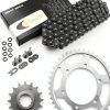 Caltric Drive Chain with Front and Rear Sprockets for Yamaha-0