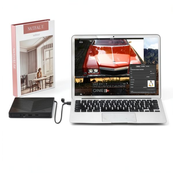 ROOFULL USB 3 0 External CD DVD Drive Ultra Slim-4