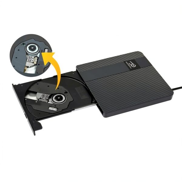 External CD DVD Drive HKCMEMORY USB-C Portable-2