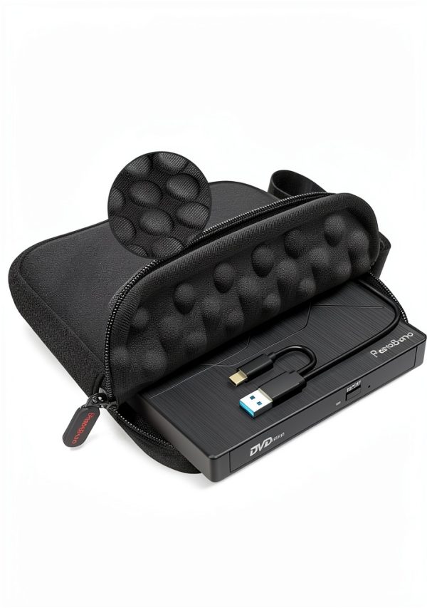 PeroBuno External DVD Drive USB 3.0 Ultra Slim-7