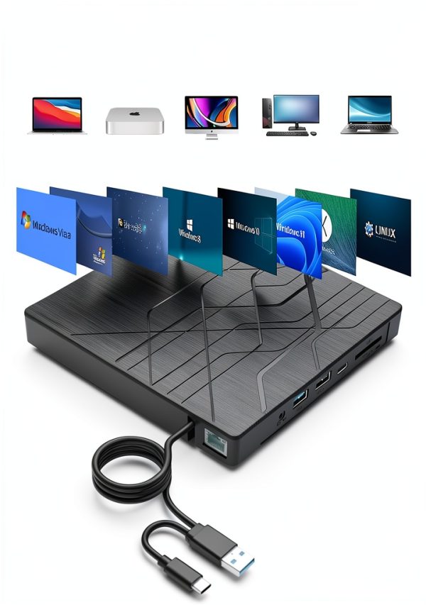 PeroBuno External DVD Drive USB 3.0 Ultra Slim-5