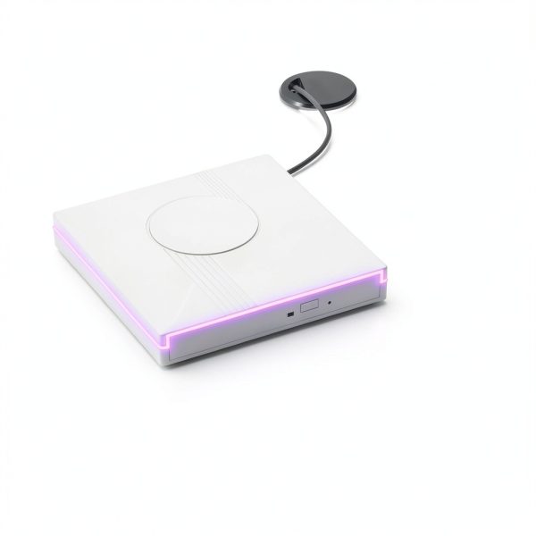 External DVD Drive Wbacon USBC Compact White-2