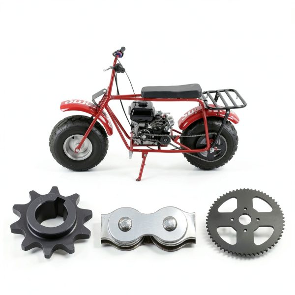 CILOYU 420 Mini Bike Chain Kit with 60T Sprocket and 132 Links High-6