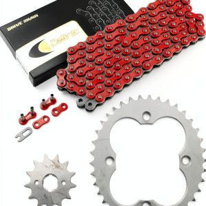 Caltric Drive Chain with Sprockets for Honda TRX300EX 120 Link-0