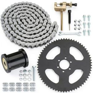 35 Chain 65T Sprocket Kit YOXUFA Powersports Set with Alloy Strength-0