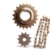 Electric Bike Sprocket Kit ProRide Forged Steel 410 Gold Sprocket-1