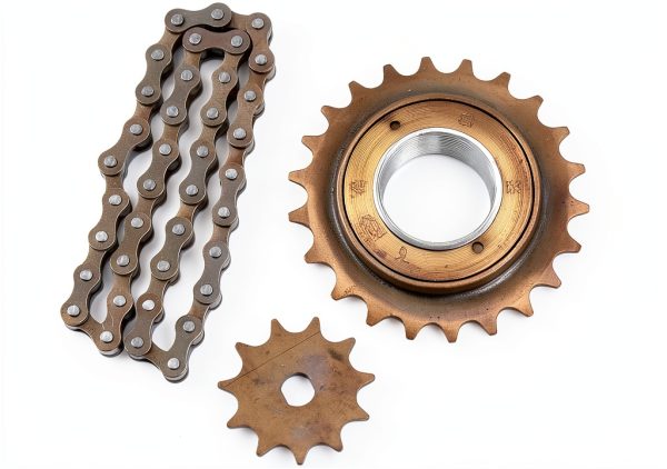Electric Bike Sprocket Kit ProRide Forged Steel 410 Gold Sprocket-0