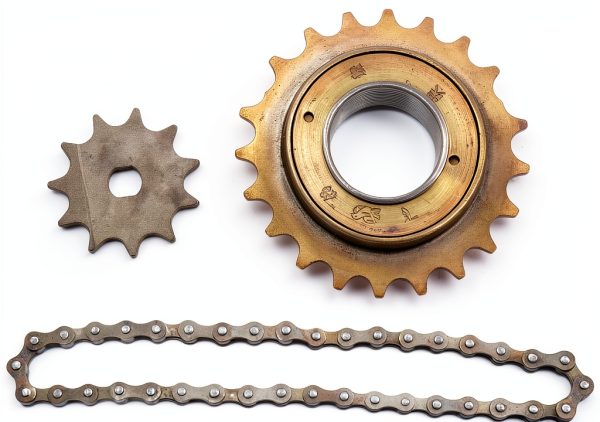 Electric Bike Sprocket Kit ProRide Forged Steel 410 Gold Sprocket-3
