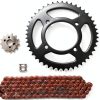 Honda CRF125 F Chain Kit Chain Boss 428 FrontRear Sprocket 112 Link-0