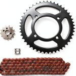 Honda CRF125 F Chain Kit Chain Boss 428 FrontRear Sprocket 112 Link-0
