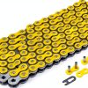Caltric Drive Chain with Sprockets for Honda TRX400EX 120‑Link Yellow-4