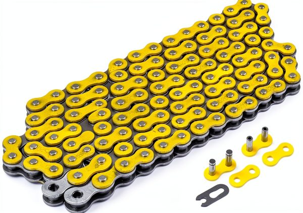 Caltric Drive Chain with Sprockets for Honda TRX400EX 120‑Link Yellow-4