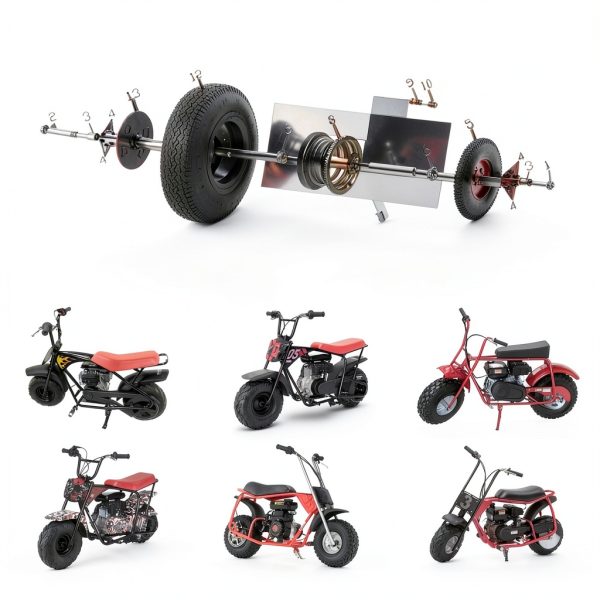 YOXUFA 35 Chain 140 Link Kit with 75T Sprocket for Mini Bike-1