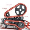 CILOYU 420 Mini Bike Chain Kit with 60T Sprocket and 132 Links High-1