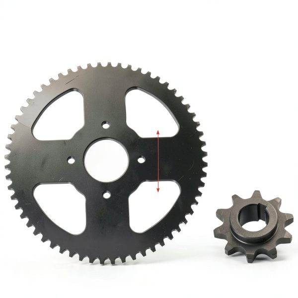 CILOYU 420 Mini Bike Chain Kit with 60T Sprocket and 132 Links High-7