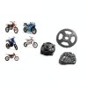 Relibupdater T8F Chain Set for Mini Moto 134 Link Chain with Gear Box-5