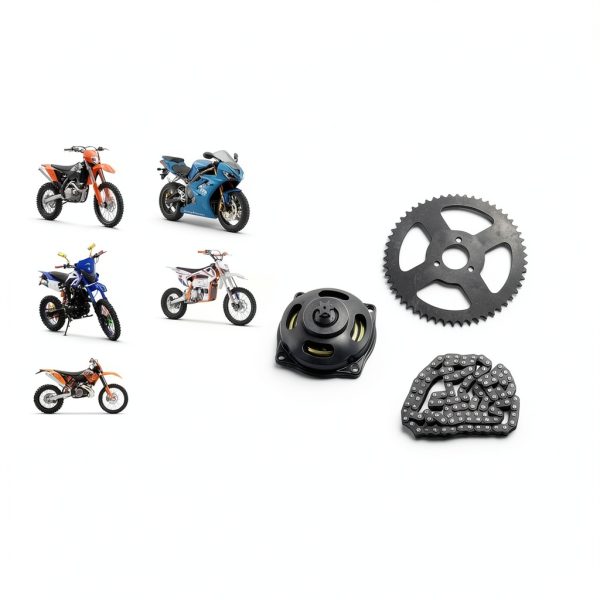 Relibupdater T8F Chain Set for Mini Moto 134 Link Chain with Gear Box-5
