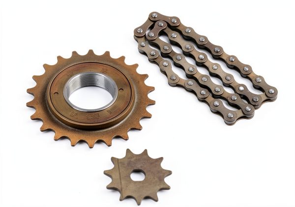 Electric Bike Sprocket Kit ProRide Forged Steel 410 Gold Sprocket-6