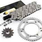 Caltric Drive Chain with Front/Rear Sprockets for Honda XR250R 1996-04-0