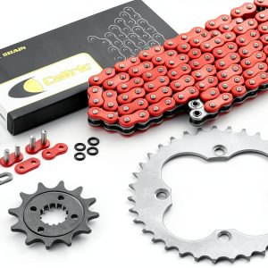 Caltric Chain with Front & Rear Sprockets for Honda TRX400 2005-2014-0