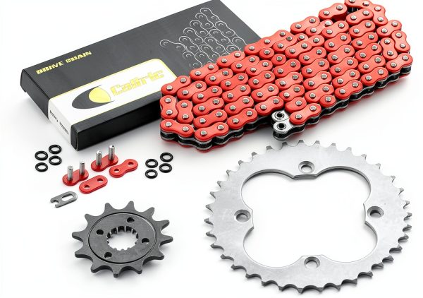 Caltric Chain with Front & Rear Sprockets for Honda TRX400 2005-2014-0