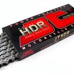 JT HDR Heavy Duty Motorcycle Chain 122SL Black Steel 120-Links 5512-0