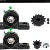 5/8 x 16 Jackshaft Kit by FUWTLP for Go Karts Mini Bikes Complete-0