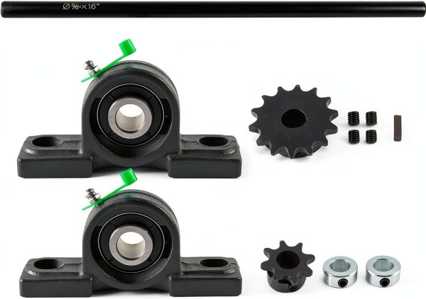 5/8 x 16 Jackshaft Kit by FUWTLP for Go Karts Mini Bikes Complete-0