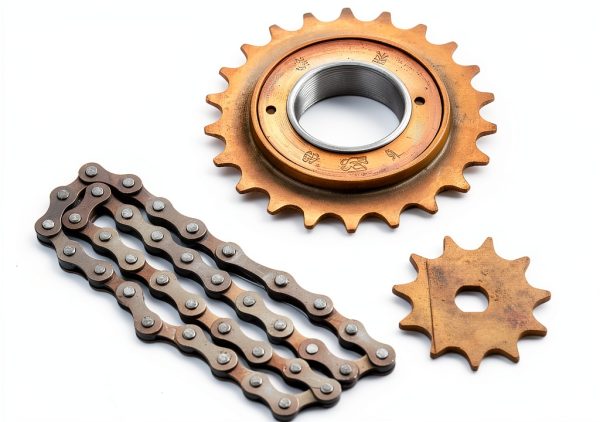 Electric Bike Sprocket Kit ProRide Forged Steel 410 Gold Sprocket-4