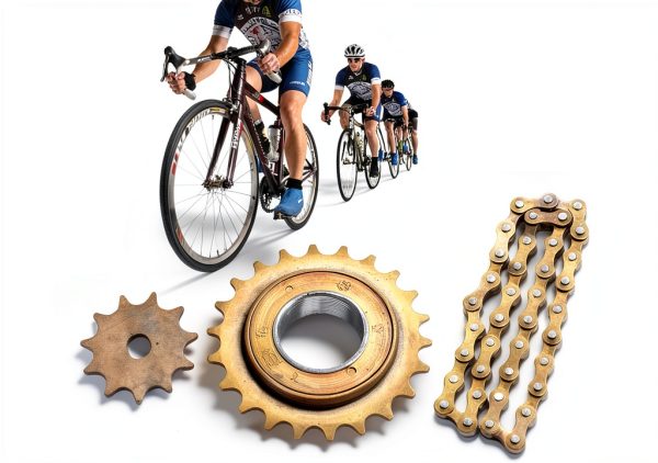Electric Bike Sprocket Kit ProRide Forged Steel 410 Gold Sprocket-2