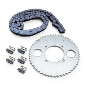 T8F 54T Rear Sprocket Kit by DUZFOREI for 47cc 49cc Moto with Chain-0