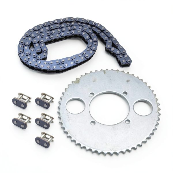 T8F 54T Rear Sprocket Kit by DUZFOREI for 47cc 49cc Moto with Chain-0