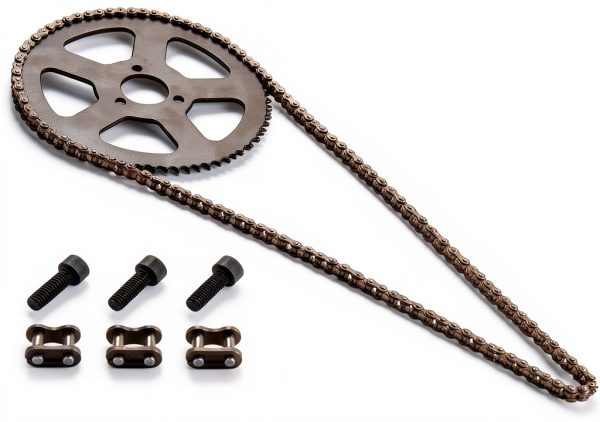25H 136 Links Chain + 68 Tooth Sprocket CNCMOTOK for 49cc Pocket Bike-3
