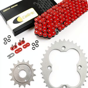 Caltric Red O-Ring Drive Chain & Sprockets Kit for Honda TRX400EX-0