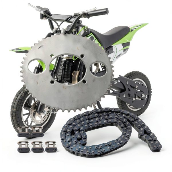 T8F 54T Rear Sprocket Kit by DUZFOREI for 47cc 49cc Moto with Chain-6